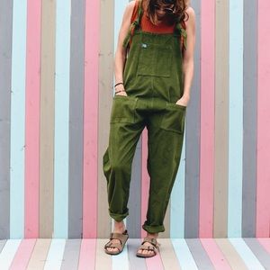 Lucy and Yak original dungarees Moss  xl